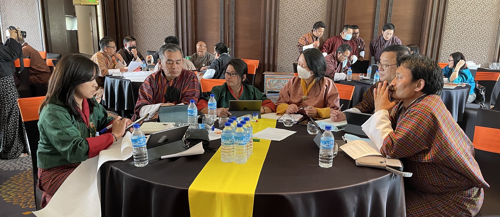 A workshop designed to increase the use of public hearings in Bhutan’s parliamentary process, May 2022 process.