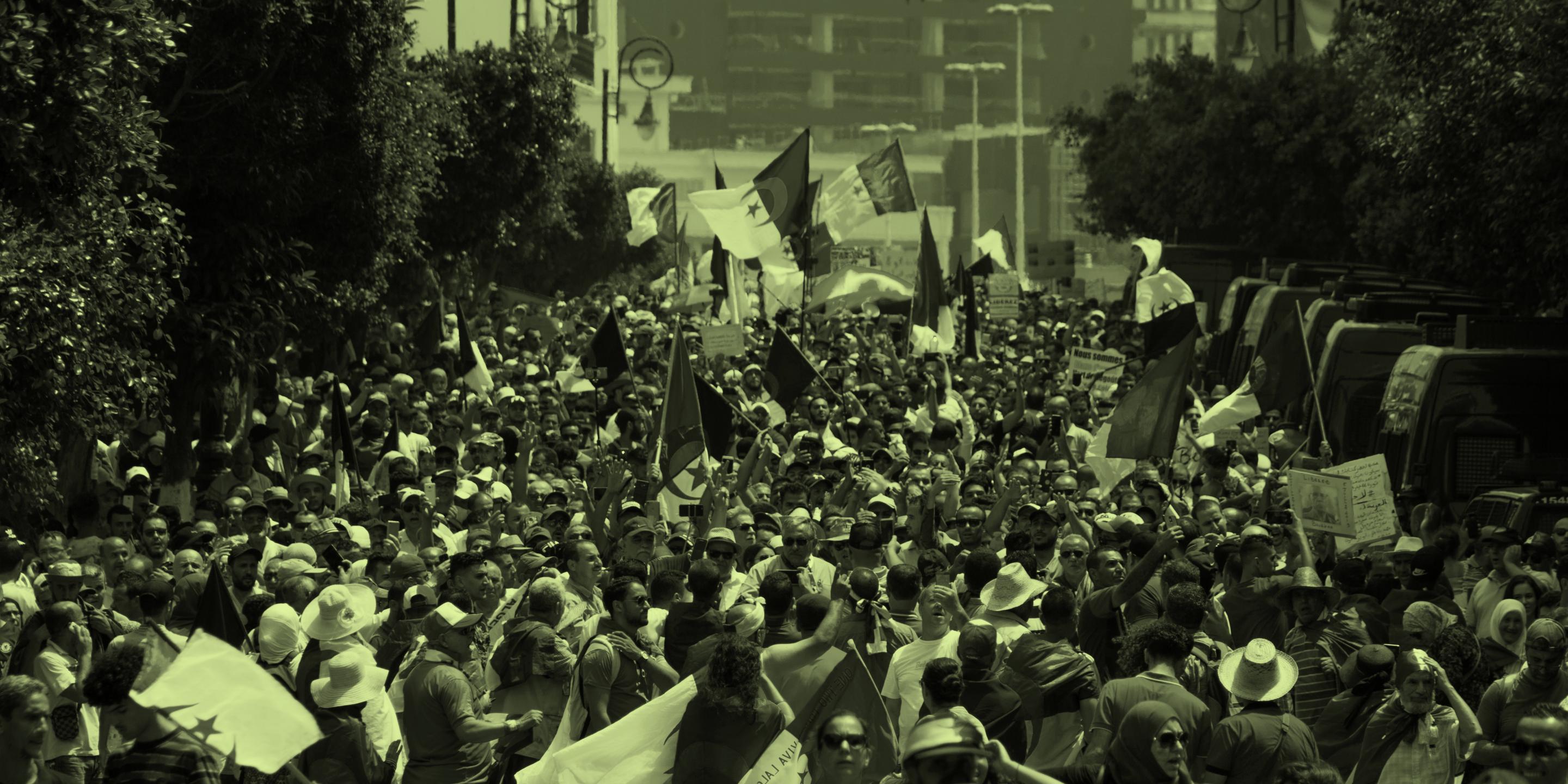 Protests in Algeria_green