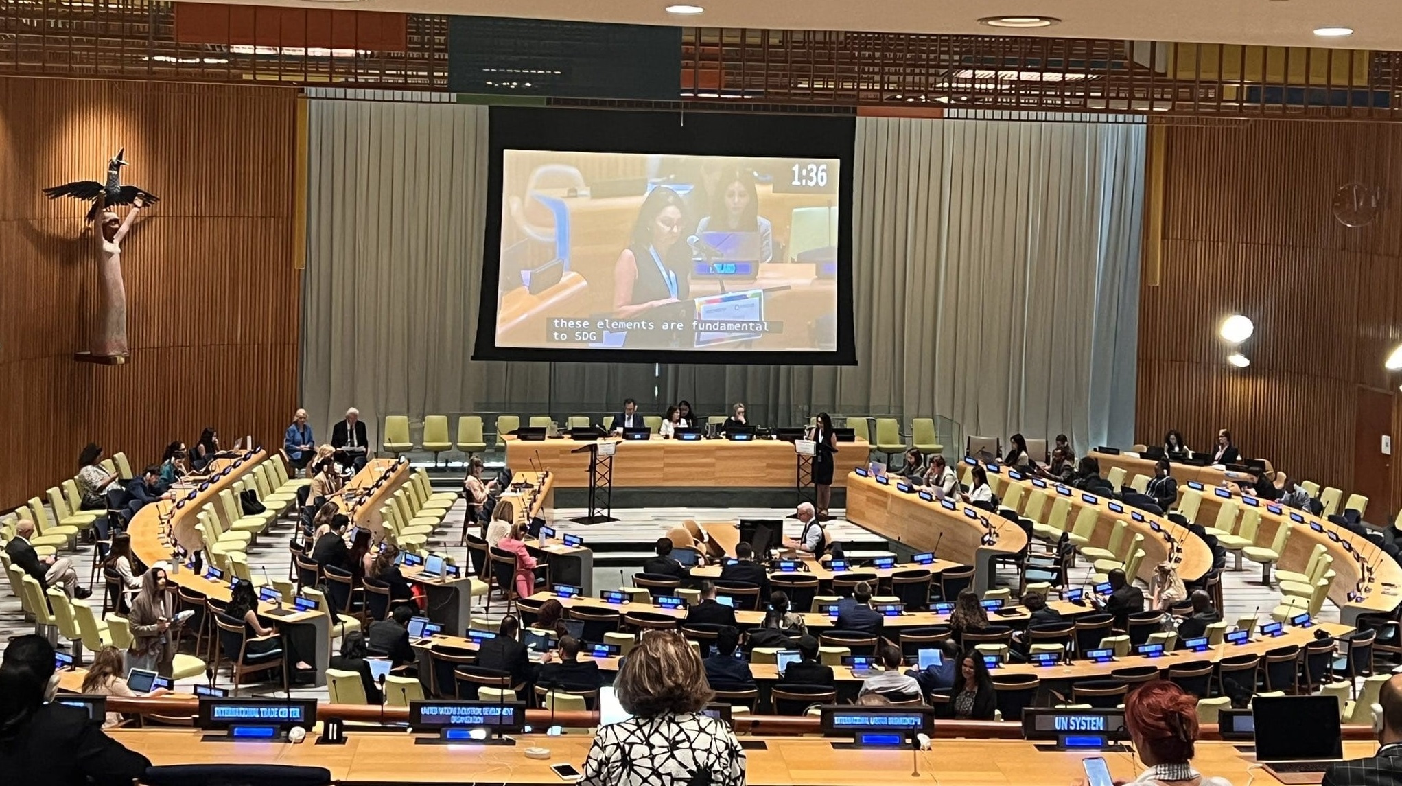 Statement delivered by Annika Silva-Leander, Permanent Observer for International IDEA to the UN. Location: Trusteeship Council Chamber, UNHQ, New York