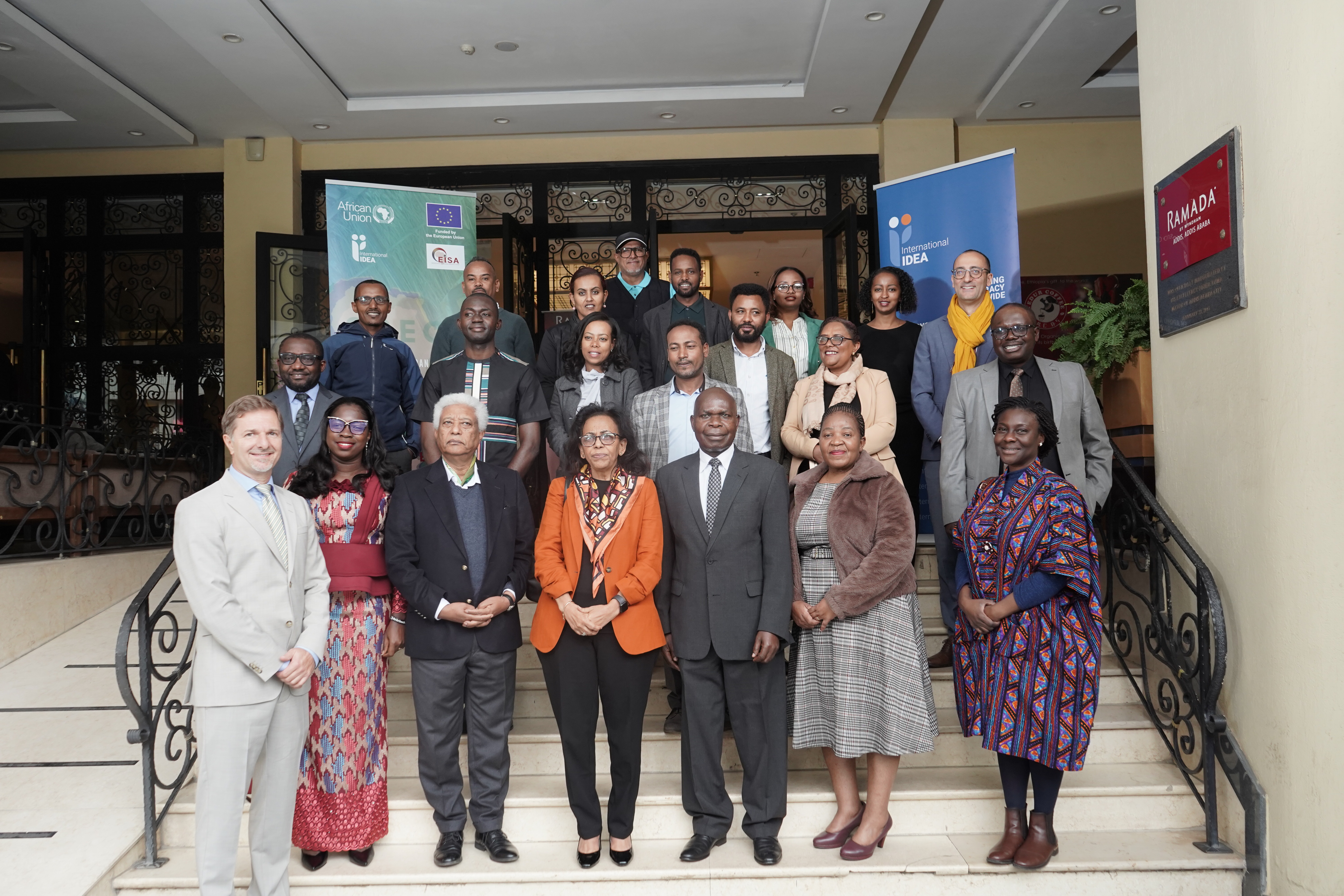 Participants at a Regional Electoral Risk Management workshop for EMBs in Africa.