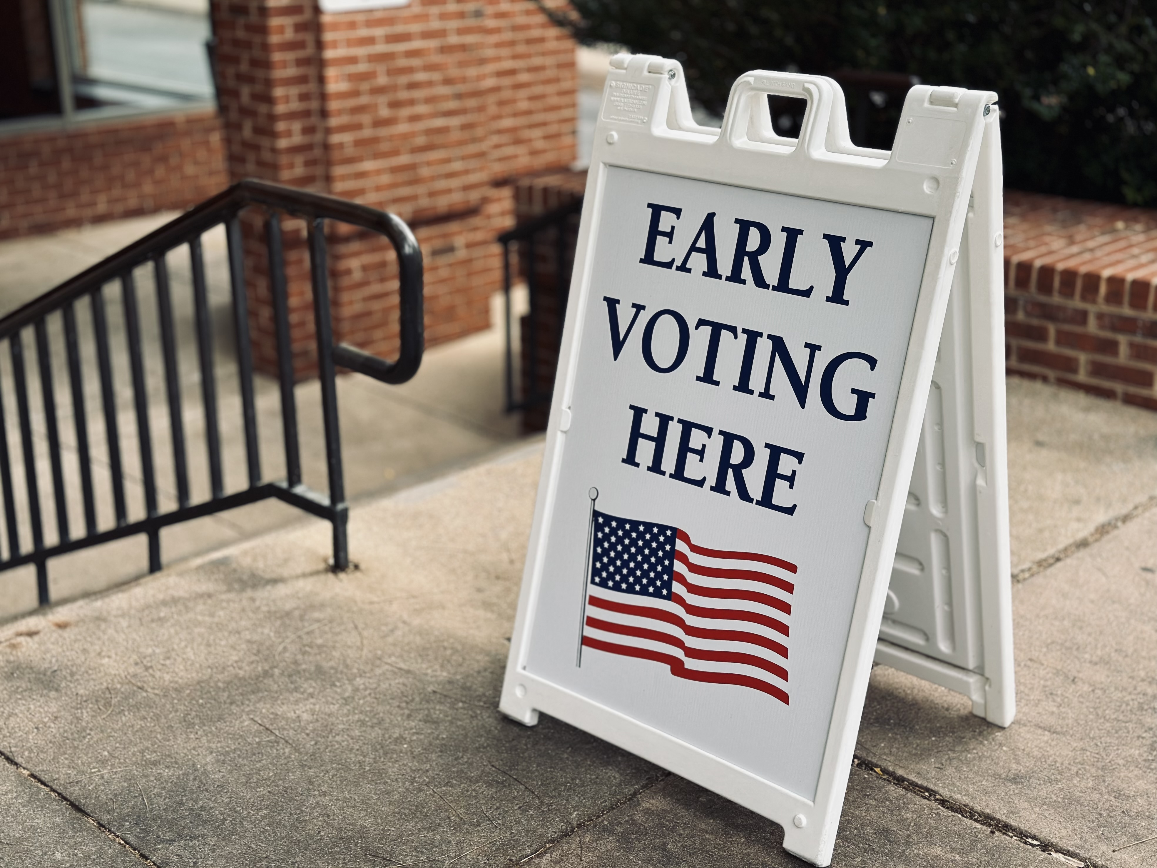 Early voting sign. Credit: Douglas Rissing, iStock.