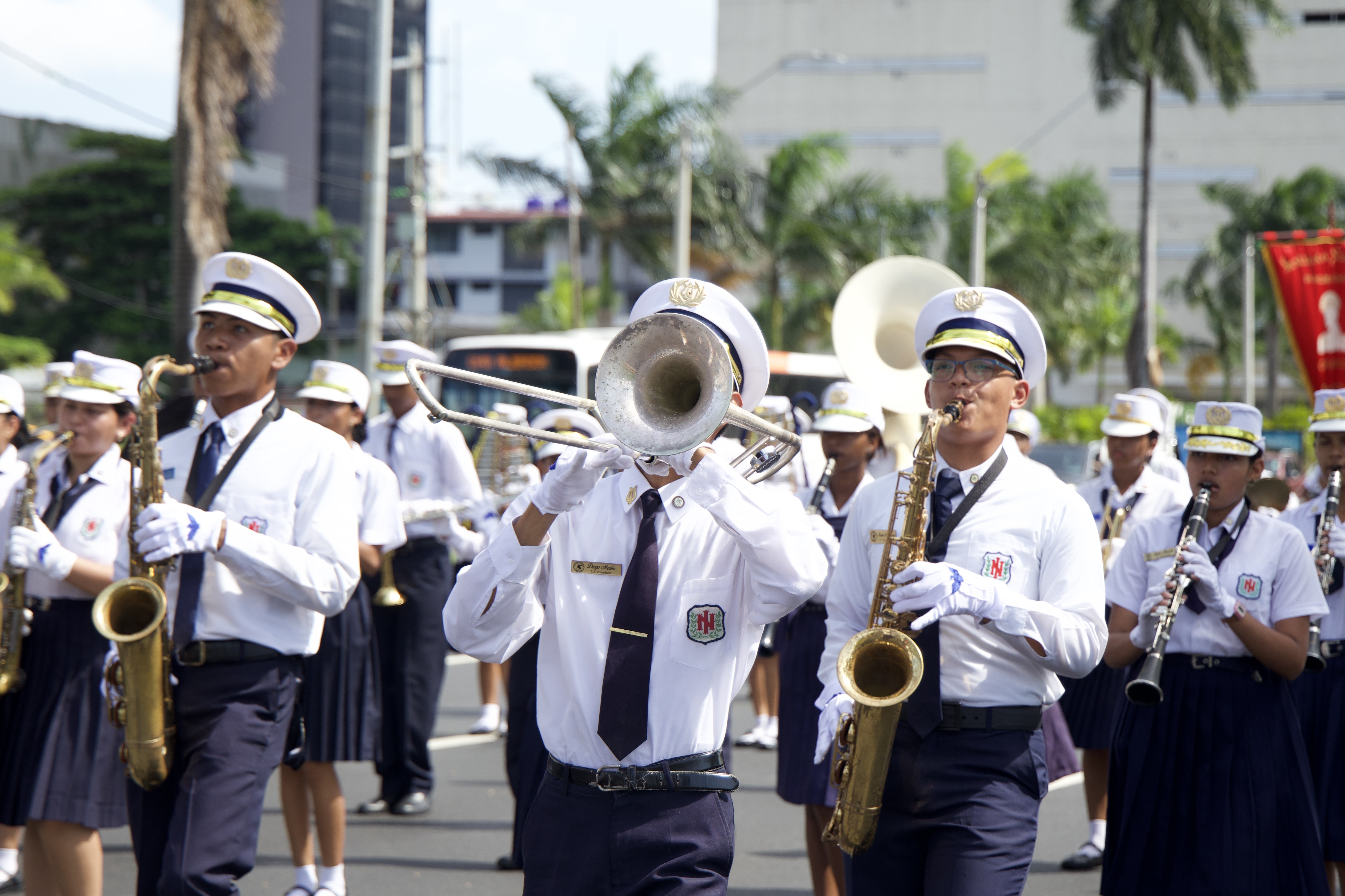 Gran Desfile por la Democracia, Banda del Instituto Nacional de Panamá