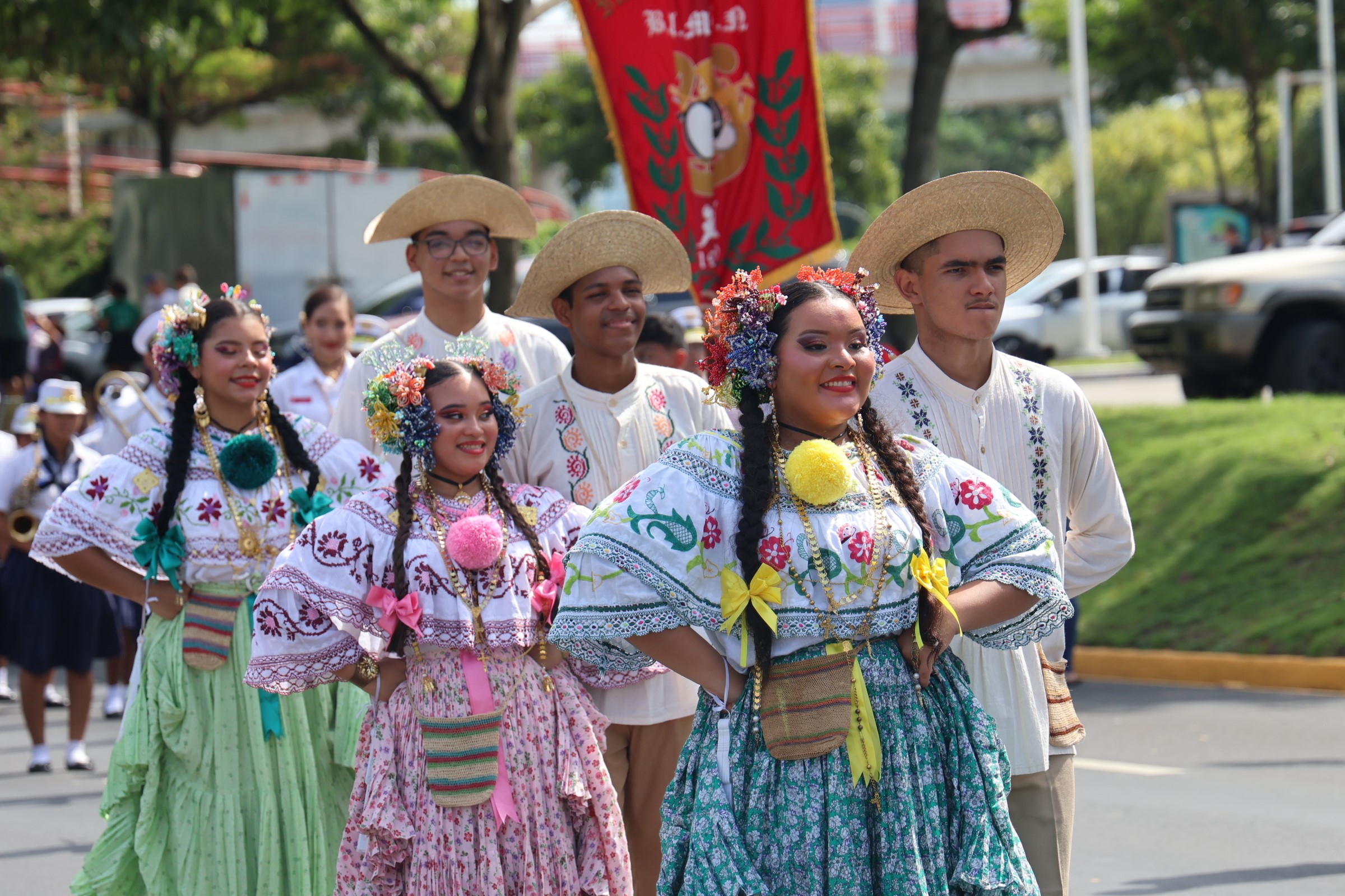 Gran desfile por la democracia en Ciudad de Panamá, 2024.