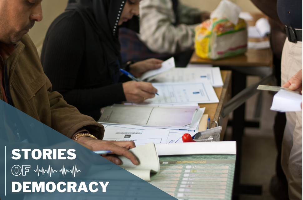 Election workers in Iraq