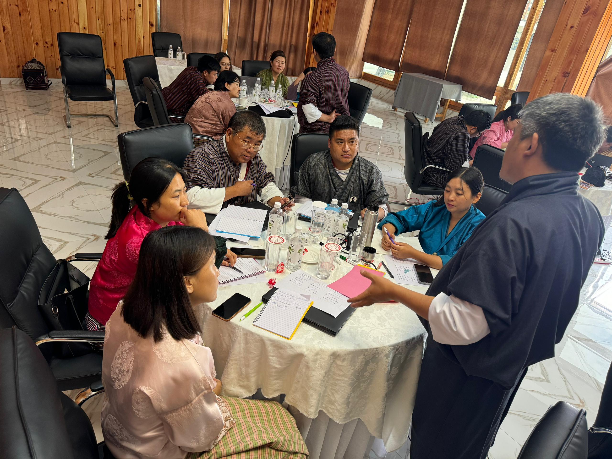 Participants engages in group work 