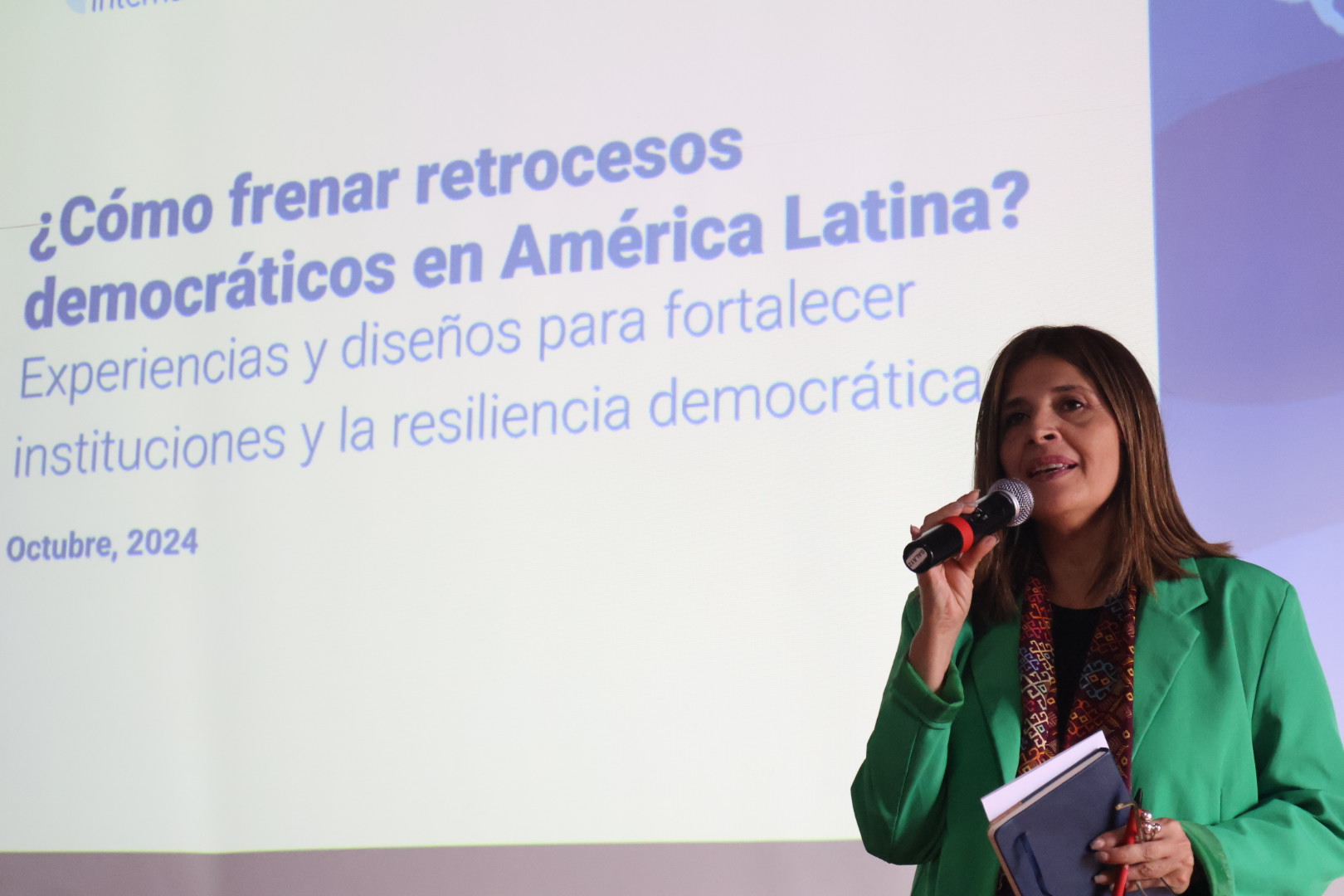 Marcela Ríos Tobar, Directora Regional de IDEA Internacional para América Latina y el Caribe.