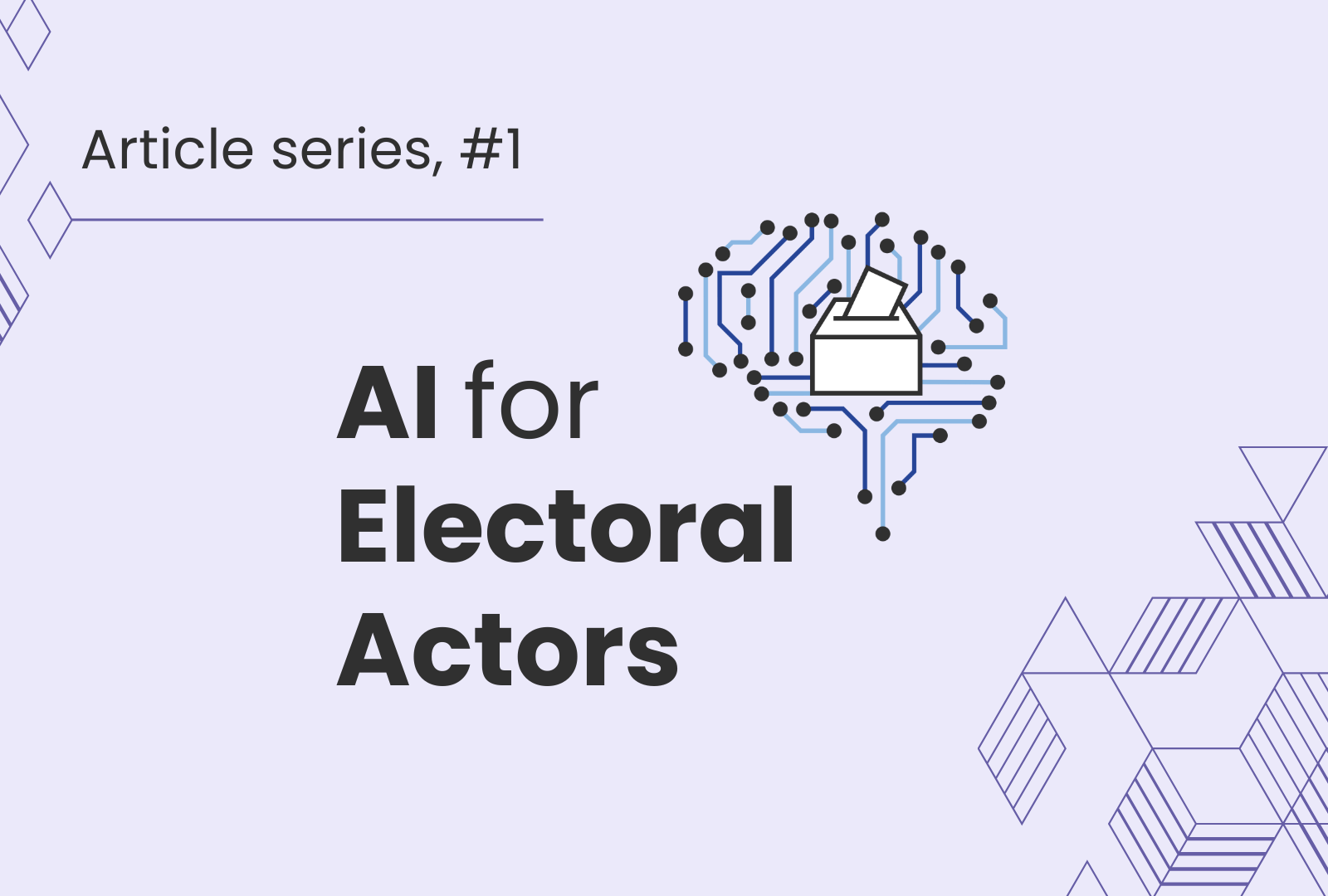 International IDEA's 'AI for Electoral Actors' project logo.