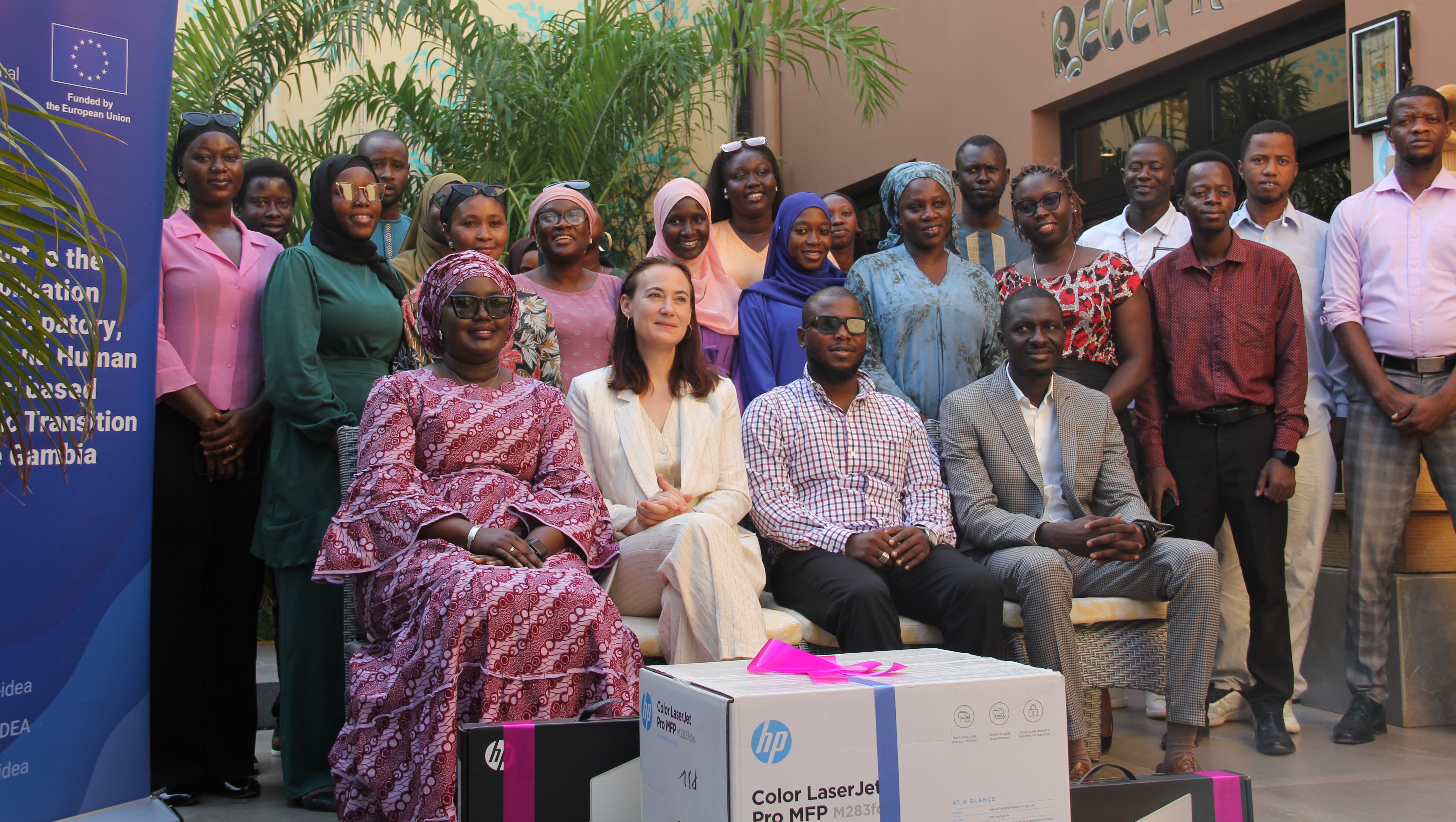 EU delegation, head of International IDEA country office and staff, officials of GPU and journalist from various media outlets