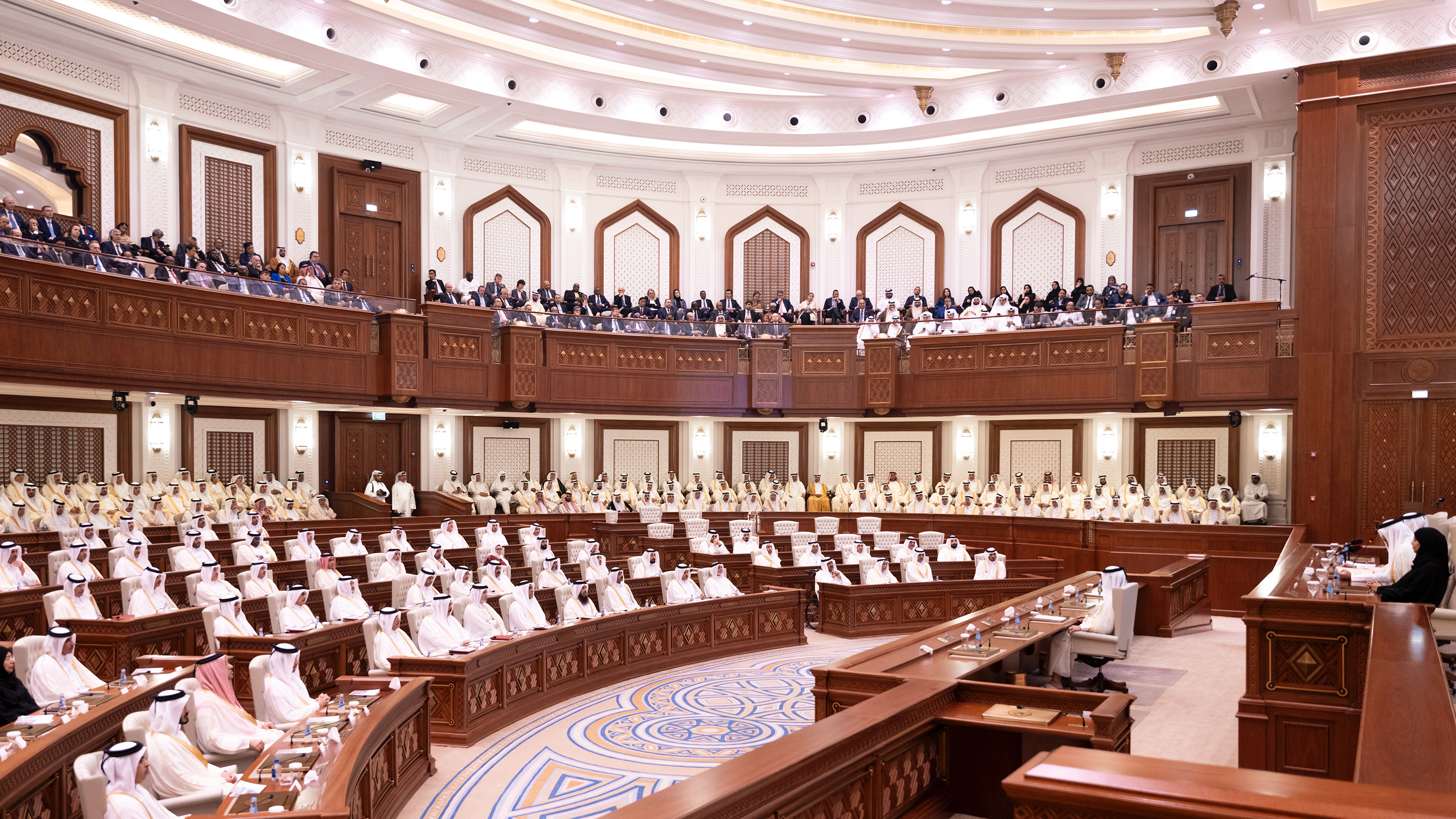 Qatar’s Emir Tamim Bin Hamad Al Thani addresses the Shura Council on 15 October 2024 (Source: Qatar’s Shura Council)