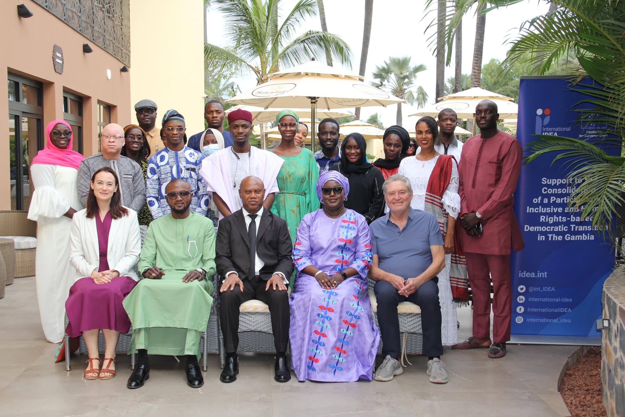 EU Representative, Clerk of the National Assembly, Solicitor General, Head of the International IDEA Country Office and participants from National Assembly and Ministry of Justice