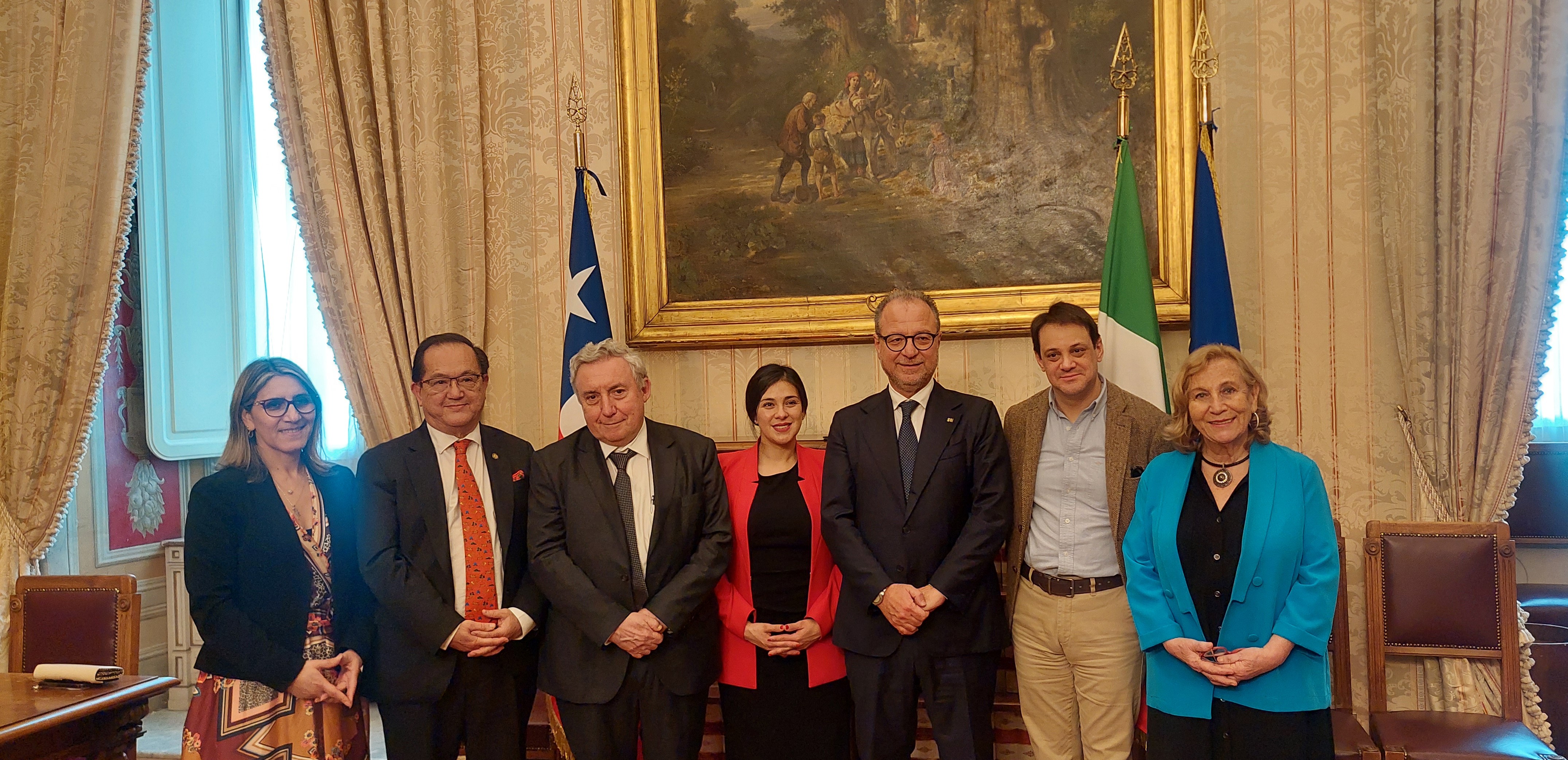 Reunión con el Vice Presidente de la Cámara de Diputados de Italia, Giorgio Mulè. Roma. Italia.