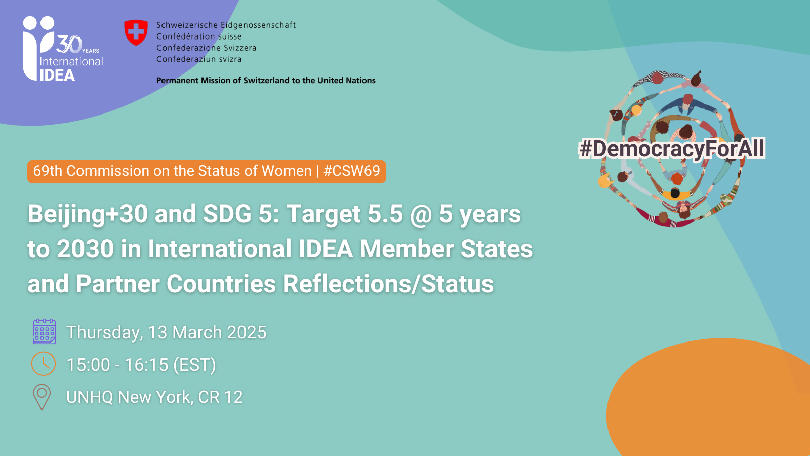 Beijing+30 and SDG 5: Target 5.5 - Event Flyer