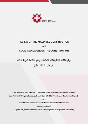 Two former Attorneys-General of the Maldives are leading the review.