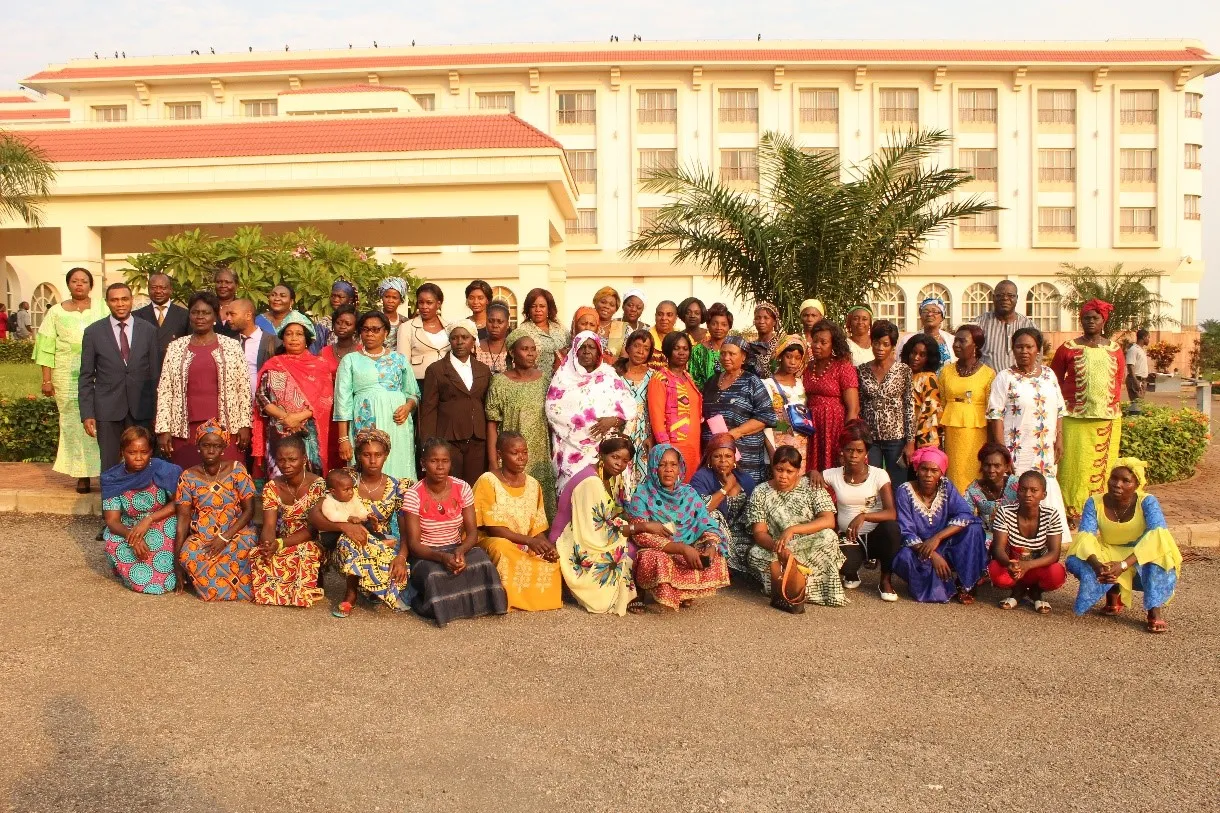Participants of the ‘Capacity Building Workshop for Women Leaders for a gender-sensitive Implementation of the Political Agreement for Peace and Reconciliation in Central African Republic’ held in June 2019 in Bangui. Photo credit: International IDEA