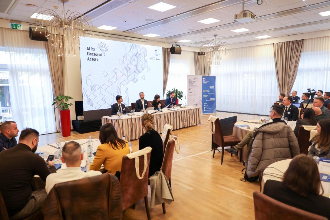 Event photo from the AI for Electoral Actors workshop in Tirana